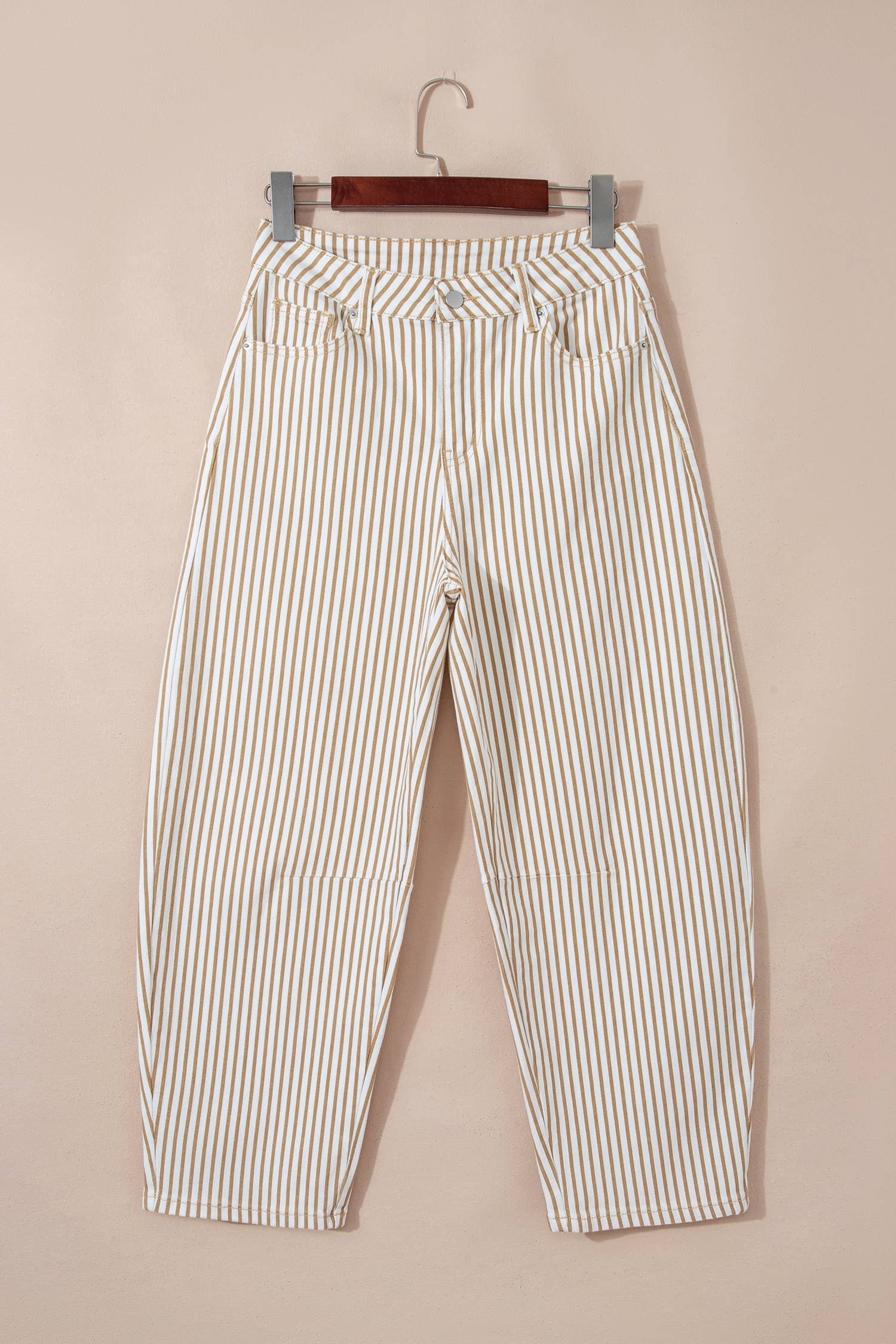 Striped Barrel Jeans