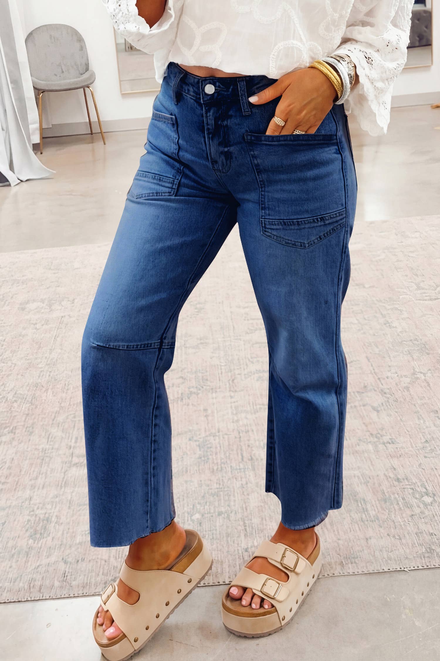 Cropped Jeans