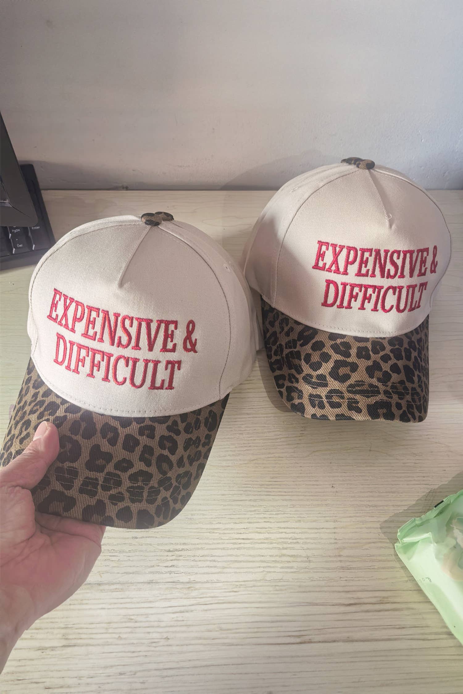 Leopard Contrast Brim Trucker Cap